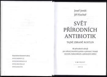 Josef Jonas: Svět přírodních antibiotik