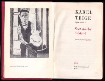 Karel Teige: Svět stavby a básně