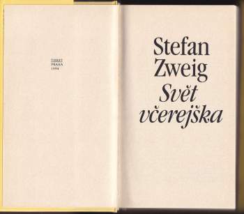 Stefan Zweig: Svět včerejška