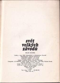 Miloš Kovářík: Svět velkých závodů