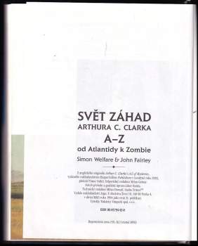Simon Welfare: Svět záhad Arthura C. Clarka A - Z