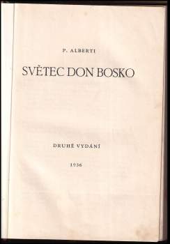 P Alberti: Světec Don Bosko