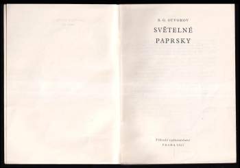S. G Suvorov: Světelné paprsky