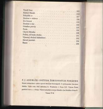 František Josef Andrlík: Světem žertovných pohádek