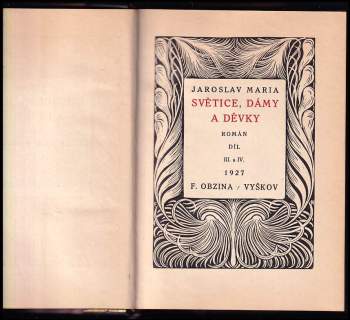 Jaroslav Maria: Světice, dámy a děvky