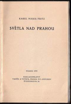 Karel Maria Fritz: Světla nad Prahou