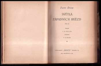 Zane Grey: Světla západních hvězd