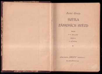 Zane Grey: Světla západních hvězd