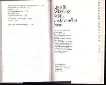 Ludvík Aškenazy: Světla zastaveného času