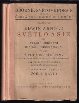 Edwin Arnold: Světlo Asie čili Veliké odříkání