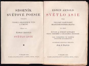Edwin Arnold: Světlo Asie čili Veliké odříkání