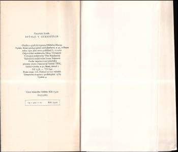 František Kožík: Světlo v temnotách