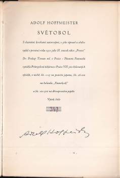 Adolf Hoffmeister: Světobol
