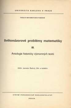 Světonázorové problémy matematiky