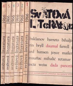 Světová literatura 1966 - ročník 11. - čísla 1 - 6 - KOMPLETNÍ ROČNÍK