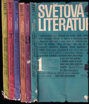 Světová literatura 1968 - čísla 1 - 6 - KOMPLETNÍ ROČNÍK