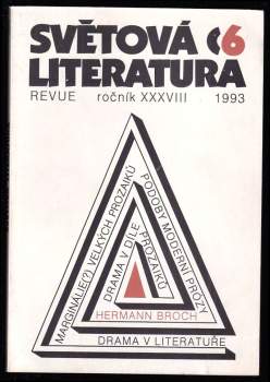 Anna Kareninová: Světová literatura 1993 - ročník 38. - čísla 1 - 6 - KOMPLETNÍ ROČNÍK