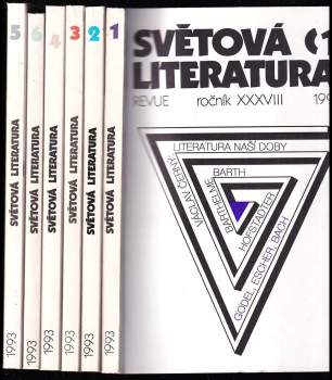 Světová literatura 1993 - ročník 38. - čísla 1 - 6 - KOMPLETNÍ ROČNÍK