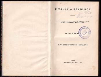 Tomáš Garrigue Masaryk: Světová revoluce