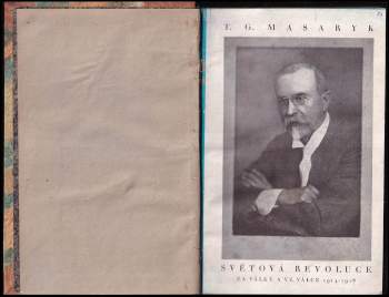 Tomáš Garrigue Masaryk: Světová revoluce