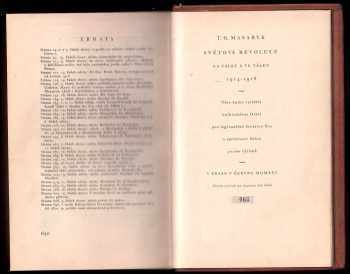 Tomáš Garrigue Masaryk: Světová revoluce za války a ve válce 1914-1918