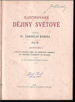 Jaroslav Kosina: Světové dějiny