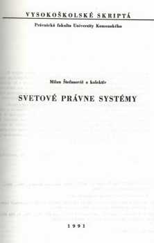 Svetové právne systémy