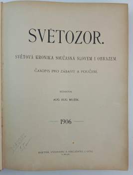 Světozor, KOMPLETNÍ PRVNÍ POLOLETÍ