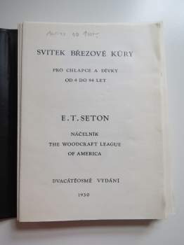 Ernest Thompson Seton: Svitek březové kůry
