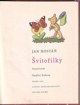 Jan Hostáň: Švitořilky