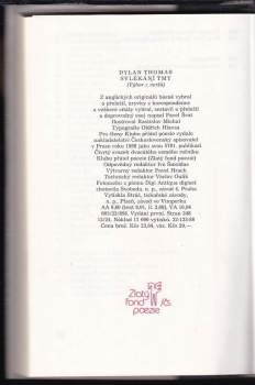 Dylan Thomas: Svlékání tmy