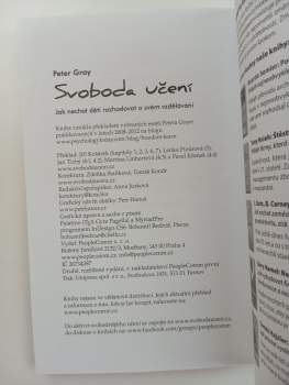 Peter Gray: Svoboda učení