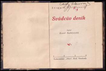 Søren Aabye Kierkegaard: Svůdcův deník