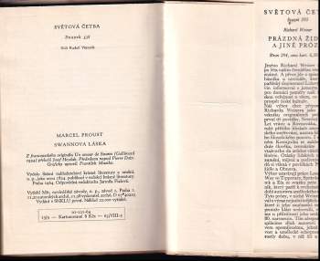 Marcel Proust: Swannova láska