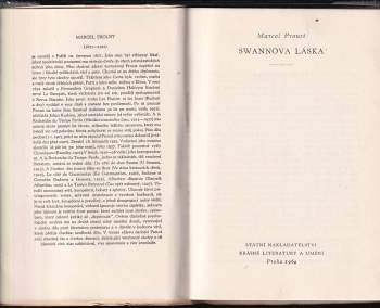 Marcel Proust: Swannova láska