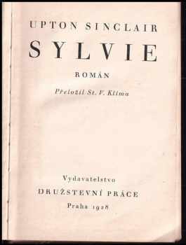 Upton Sinclair: Sylvie