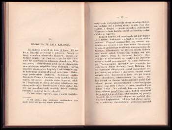 Emil Jelinek: Sylwetka kalwina na tle reformacji