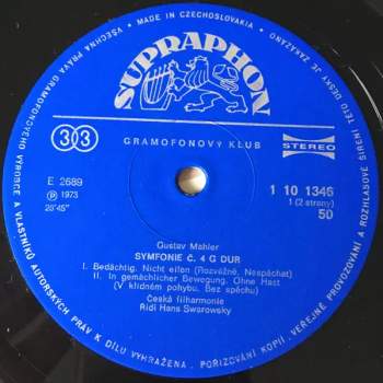 The Czech Philharmonic Orchestra: Symfonie Č. 4
