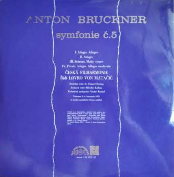 The Czech Philharmonic Orchestra: Symfonie Č. 5 (2xLP)