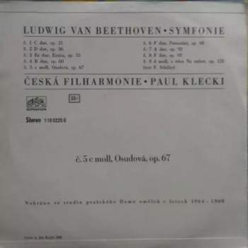 The Czech Philharmonic Orchestra: Symfonie Č. 5 C Moll, Op. 67 (71 1)