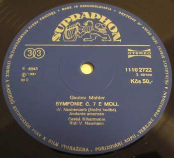 The Czech Philharmonic Orchestra: Symfonie Č. 7 E Moll (2xLP)