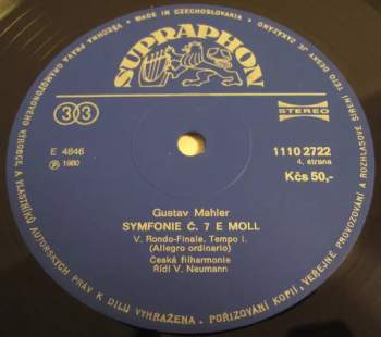 The Czech Philharmonic Orchestra: Symfonie Č. 7 E Moll (2xLP)