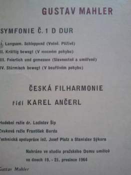 Gustav Mahler: Symfonie Č.1.