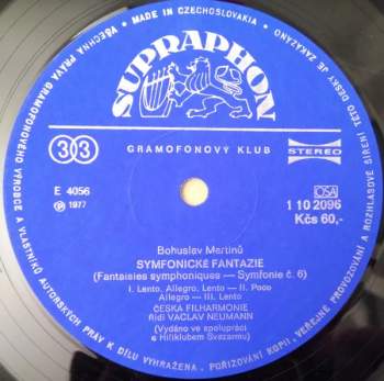 The Czech Philharmonic Orchestra: Symfonie No2 / Symfonické Fantazie