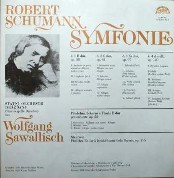 Robert Schumann: Symfonie / Předehra, Scherzo A Finale E Dur / Manfred (3xLP+ BOOKLET+BOX)
