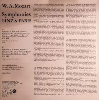 Wolfgang Amadeus Mozart: Symphonies Linz & Paris