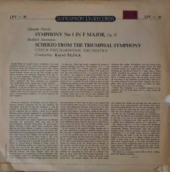 The Czech Philharmonic Orchestra: Symphony No. 1 In F Major / Scherzo From The Triumphal Symphony