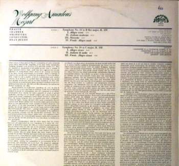 Wolfgang Amadeus Mozart: Symphony No. 33 In B Flat Major, Symphony No. 34 In C Major
