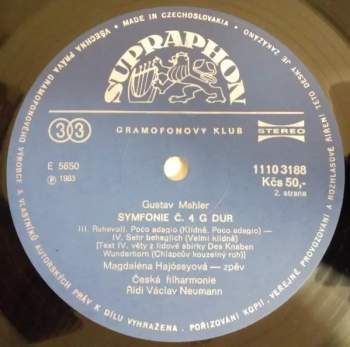 The Czech Philharmonic Orchestra: Symphony No˚ 4