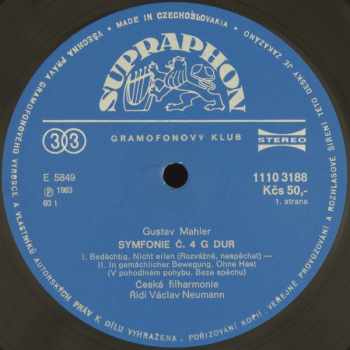 The Czech Philharmonic Orchestra: Symphony No˚ 4